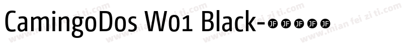 CamingoDos W01 Black字体转换